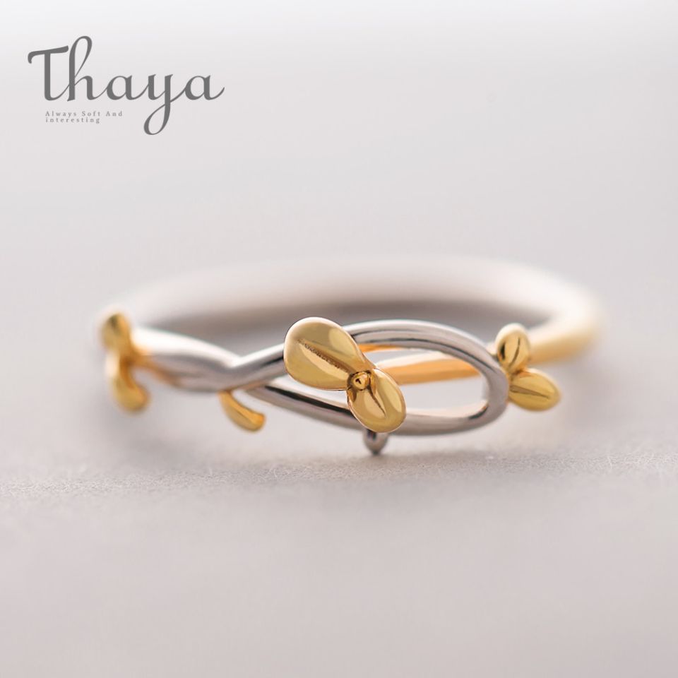 Gold Leaf Bud Ring admin ajax.php?action=kernel&p=image&src=%7B%22file%22%3A%22wp content%2Fuploads%2F2019%2F09%2FThaya Gold Bud Ring Plant Leaf Buckle Adjustable Elegant Fine Jewelry Simply Beautiful Handmade for Women 2