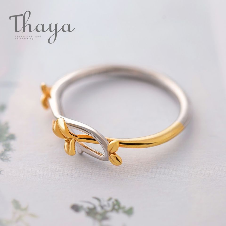 Gold Leaf Bud Ring admin ajax.php?action=kernel&p=image&src=%7B%22file%22%3A%22wp content%2Fuploads%2F2019%2F09%2FThaya Gold Bud Ring Plant Leaf Buckle Adjustable Elegant Fine Jewelry Simply Beautiful Handmade for Women 3