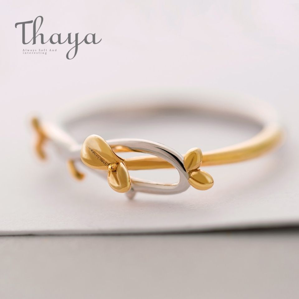 Gold Leaf Bud Ring admin ajax.php?action=kernel&p=image&src=%7B%22file%22%3A%22wp content%2Fuploads%2F2019%2F09%2FThaya Gold Bud Ring Plant Leaf Buckle Adjustable Elegant Fine Jewelry Simply Beautiful Handmade for Women 4