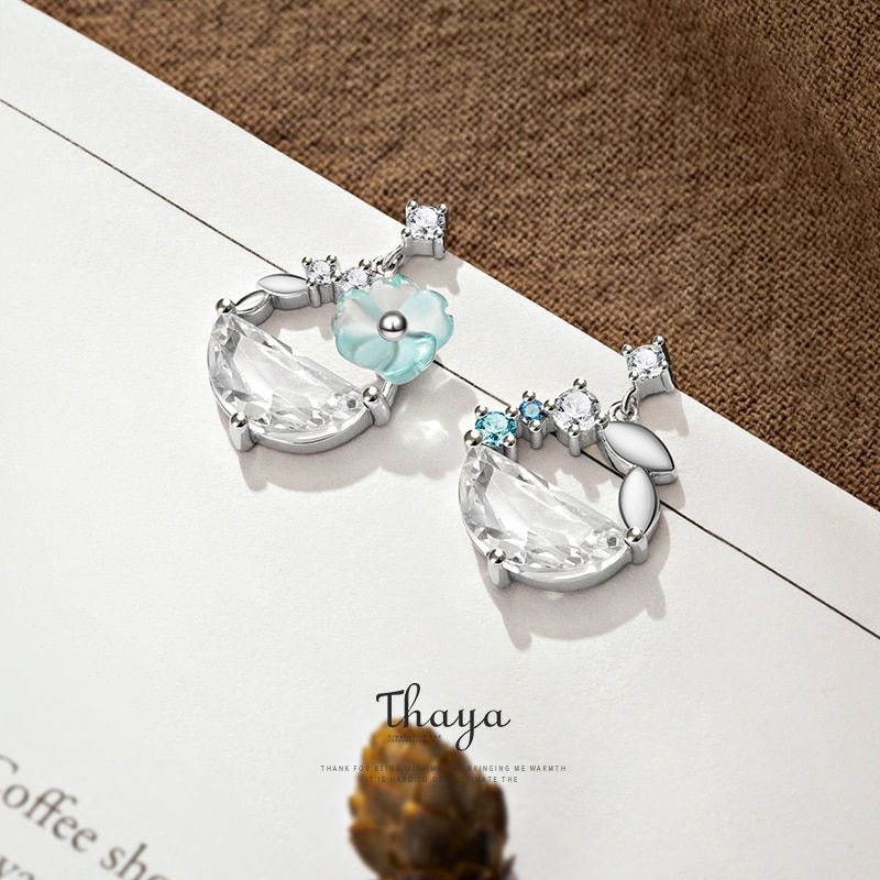 Lullaby Moonlit Flowers Stud Earrings