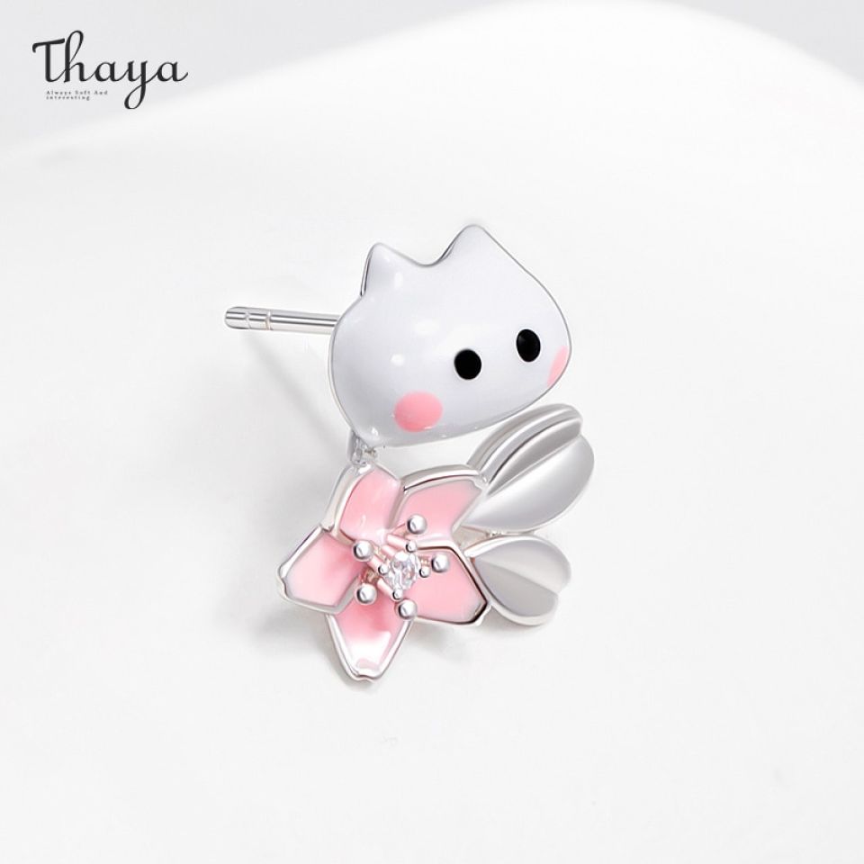 Peekaboo Cat Stud Earrings H50f0829d16614a89a5fafdf8b4664aa5J 007c77eb