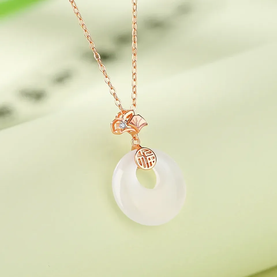 Sterling Silver Chalcedony Pendant Necklace S762bd9963c9140e5acb841dc1cc210deS 1 01bc2687