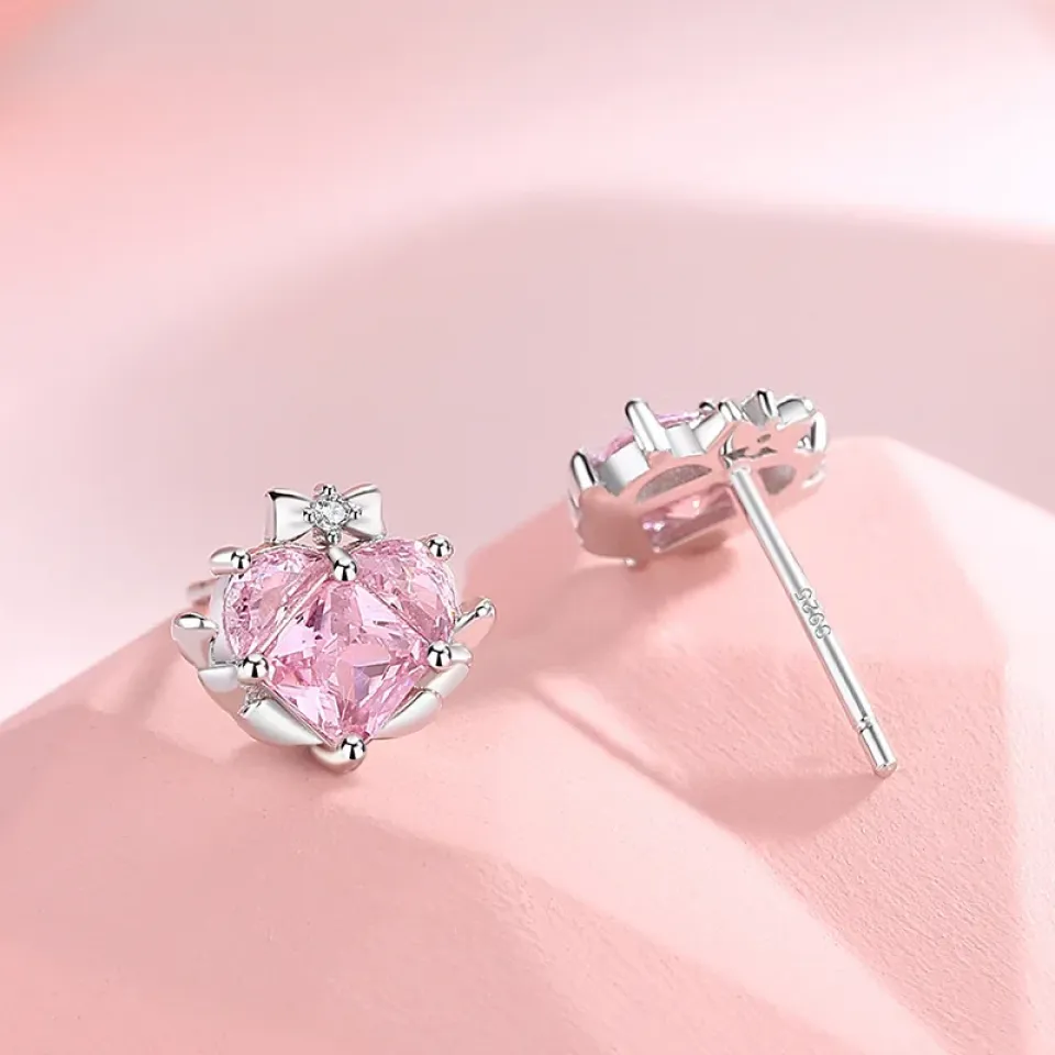 Heart Pink Crystal Stud Earrings Sbb5237957e5a4dae971dc4906e611bfdj 2 028eef1e