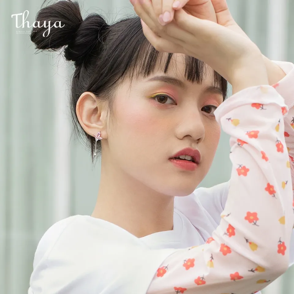 Pink Zircon Lotus Stud Dangle Earrings H9a7eb9ebbb8647a48d7fc6c6f3ef93b2B 09851bd4