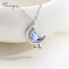 S925 Silver Moon Necklace Se817405ac9c746b39c088fed8770fe0dB 1 0ccb241a