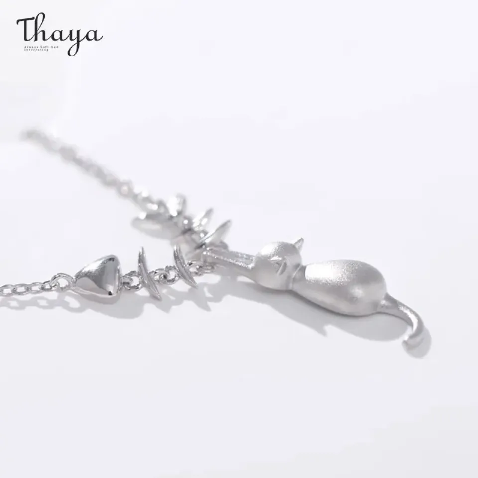 S925 Silver Cat Necklace S6b80509339144dd6854484e76c77b8f6Q 0ee7a558
