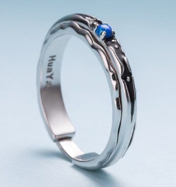 Elegant Bow Tie Ring 29 Blue Stellar System Ring