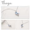 Moon In The Water Necklace Thaya s925 Silver Water In The Moon Necklace Blue Moon Bohemia Women Choker Necklace for Women 4 1670b73d