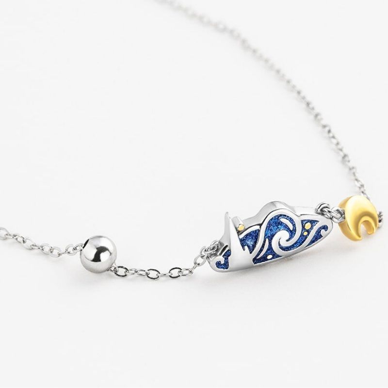Silver Plated Crystal Pendant Necklace 34 Starry Night Necklace
