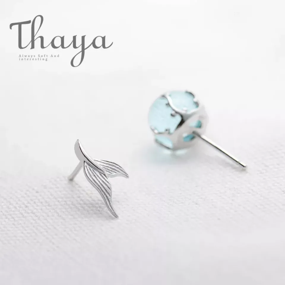Mermaid Bubble Blue Studs Earrings HTB1Oc4Fa6zuK1RjSsppq6xz0XXaS 1a725953