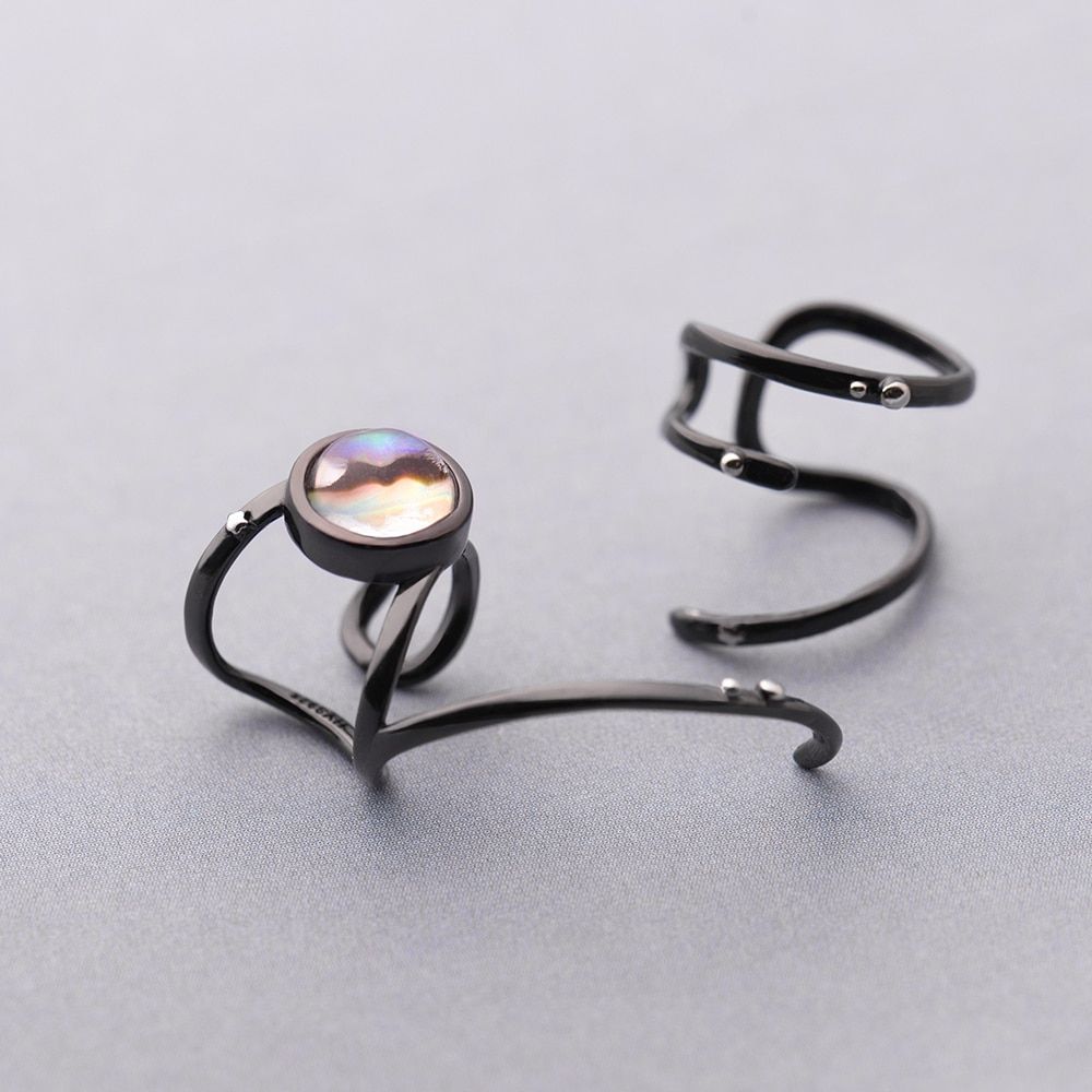 Milky Way Necklace Thaya Stars Milky Trail Crystal Gemstone Cartilage Clip Earrings s925 Silver Punk Non Piercing Wrap Cuff 1ab4ce6a