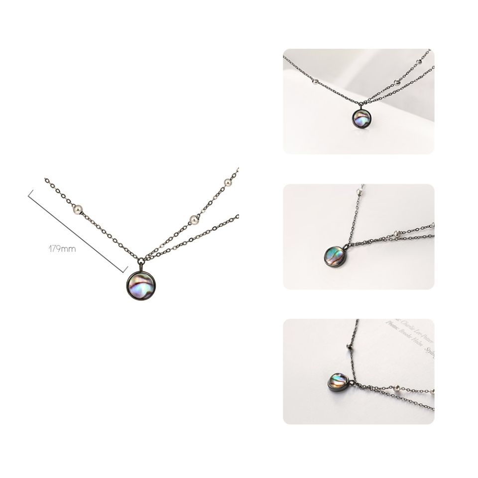 Milky Way Necklace Thaya Star Planet Space Milky Way 100 s925 Silver Pendant Necklace Galaxy Crystal Black Chain for 2 1f8d9733
