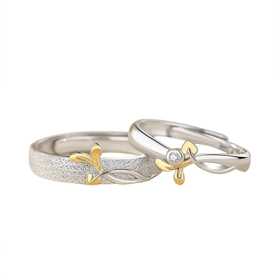 Love Buds Sterling Silver Couple Rings S201cebbca4194d658ffa3e15bd47914bL 204525e7