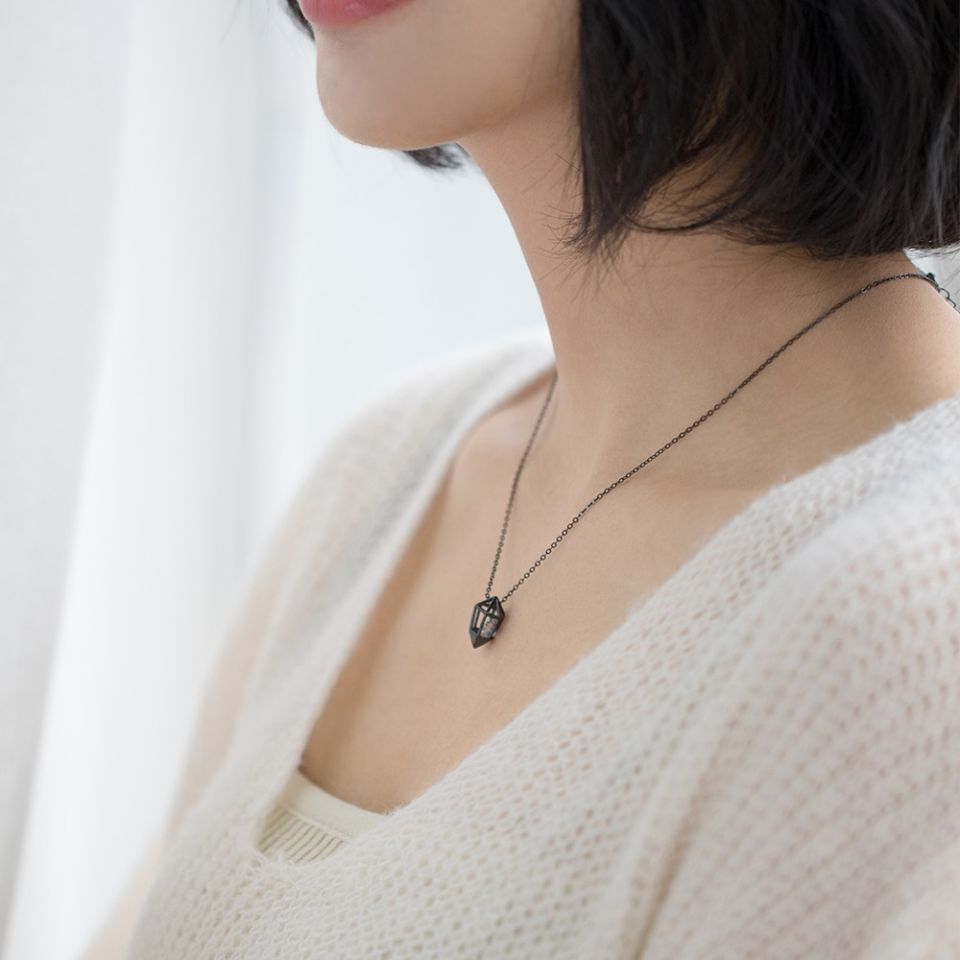 Diamond Heart Necklace 1 Diamond Heart Necklace Thaya Diamond Heart Pendant Necklace s925 silver Black Chain Protect cubic zircon simple Dainty Jewelry for 3 20e99b01