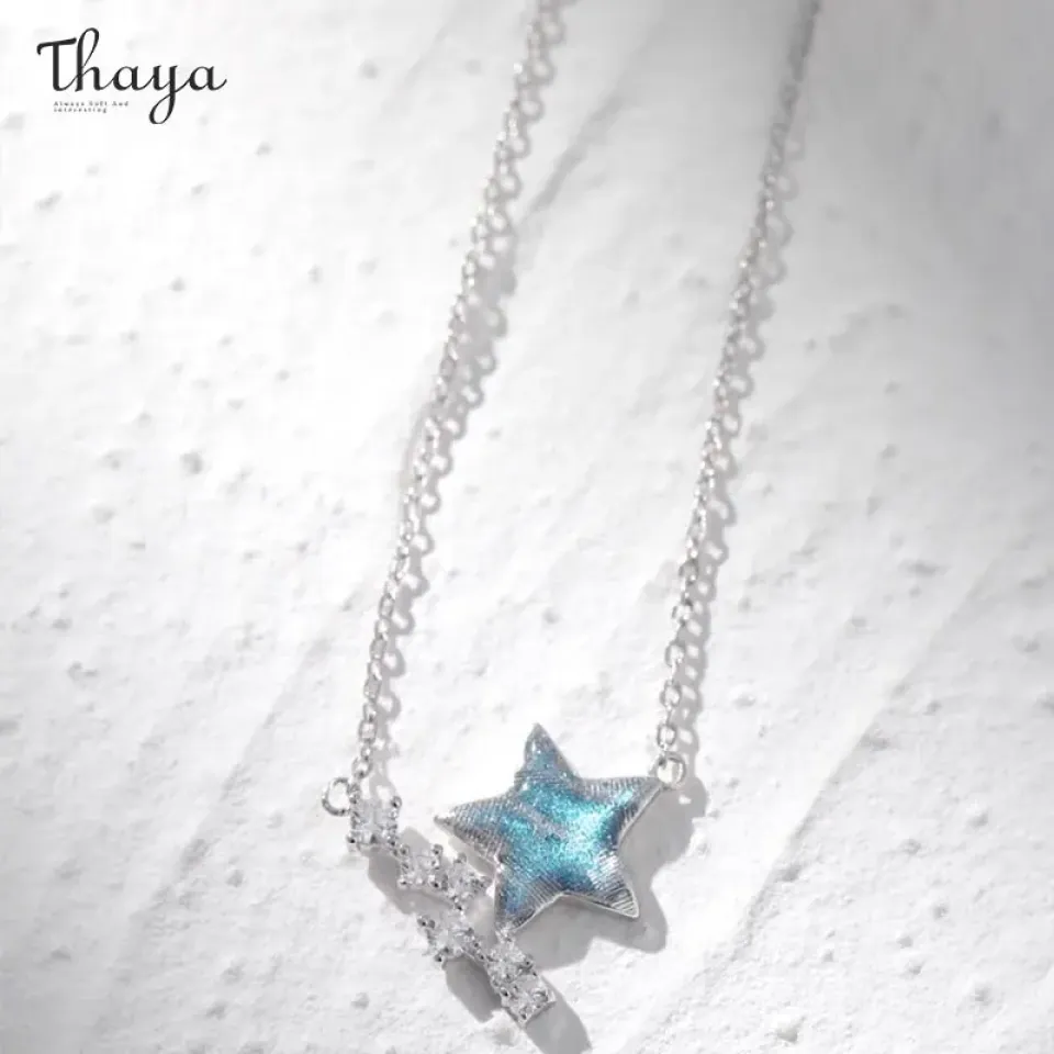 S925 Silver Star Necklace 1 S925 Silver Star Necklace S8e068a1ed7214c9f9963cc9e1f2a6795S 2240c61c