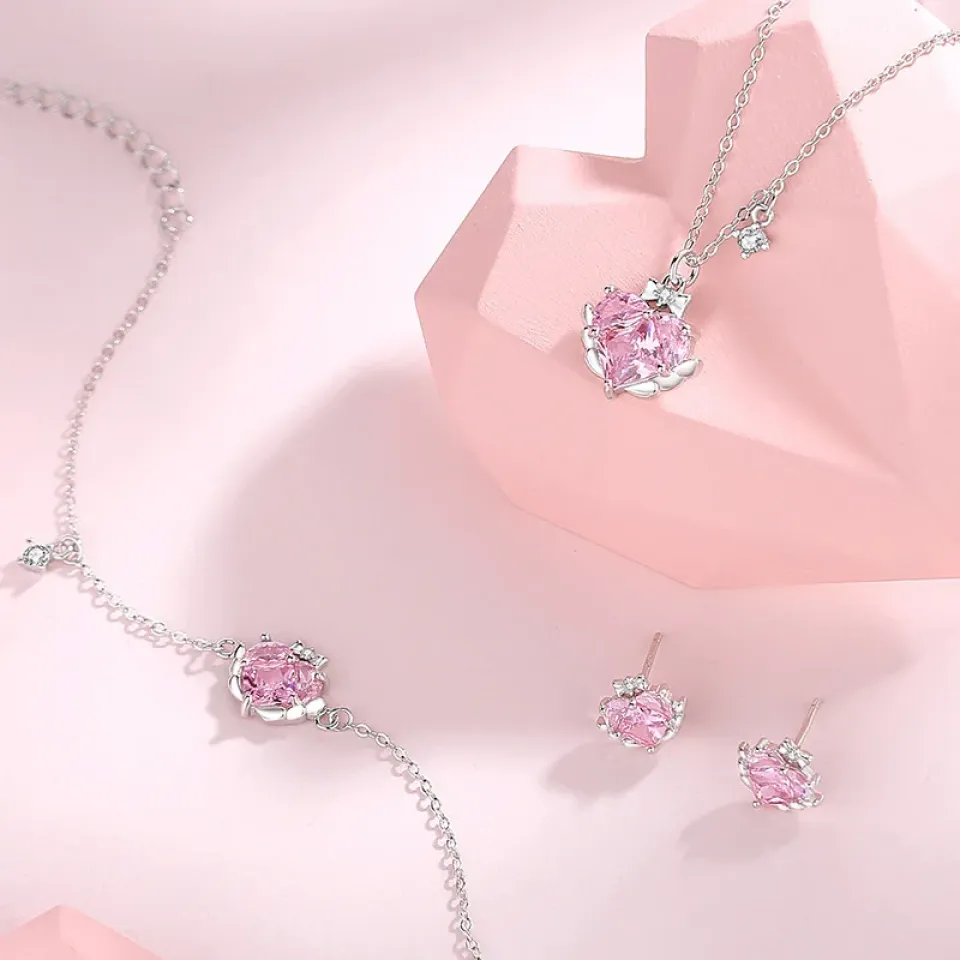 Heart Pink Crystal Stud Earrings S5c539769c6d74fc680848fe9f8501c9dx 1 2ad42c3a