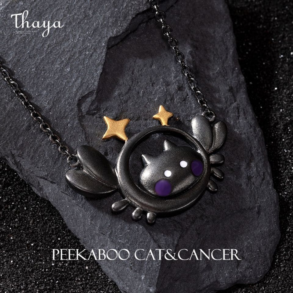 Cancer Peekaboo Cat Constellation Necklace H2aba2b2977184a9b9fcf91113df54124d 2cd8d278