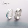 Ends Of The Earth Rings Thaya Ends Of The Earth Design Finger Rings S925 Silver Sky Blue Wave jellyfish Tropical Ring 1 2cfd0b3d
