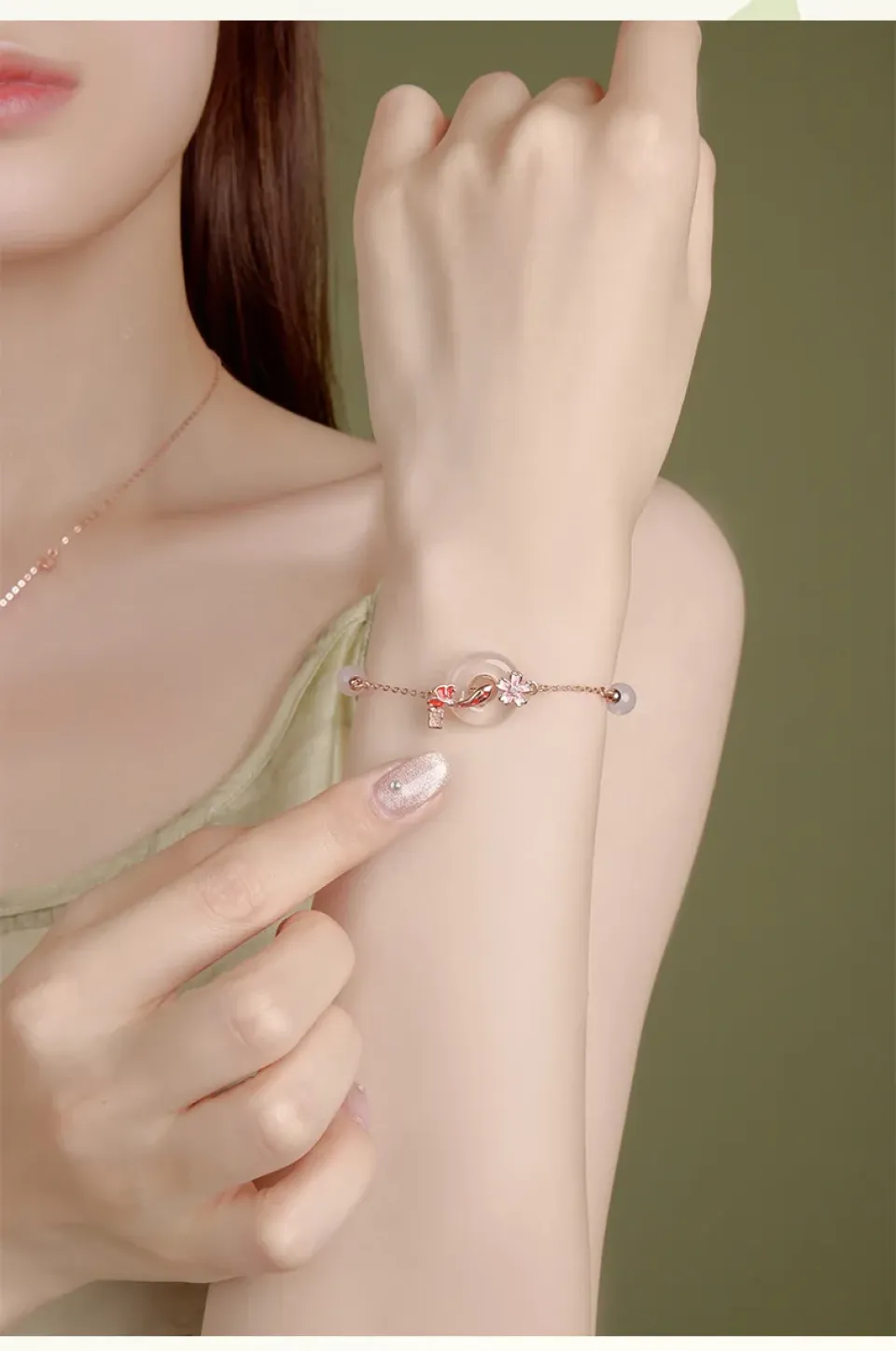 Peach Blossom Koi Bracelet Se83bb89d29d443da90e102c22b98a699L 2eaf2f81