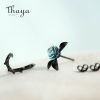 Thorn Rose Earrings 6 Thorn Rose Earrings Thaya s925 Silver Thorn Blue Crystal Rose Design Black Stud Earrings for Women Asymmetry Flower Earring 1 38e890d6