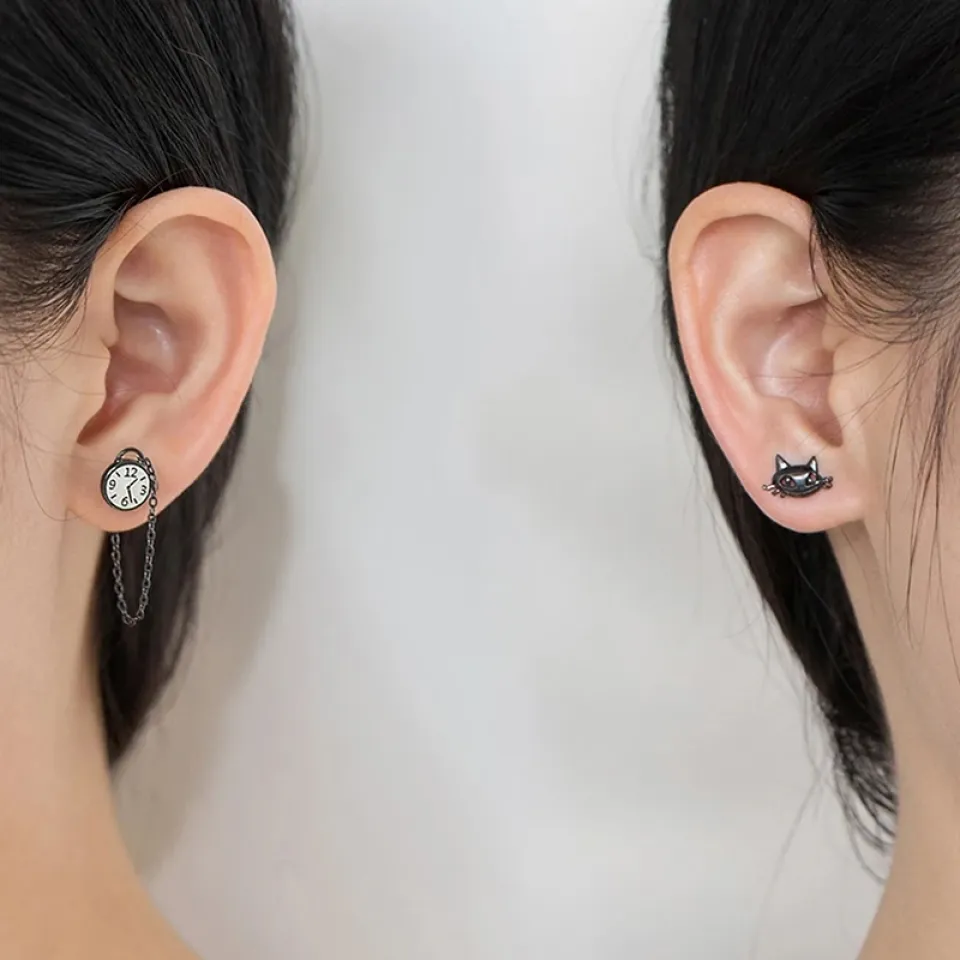 Pocket Watch Rabbit & Cat Earrings S356ec2791b3b4c38babcccae2ee46eb1U 3a1119d0