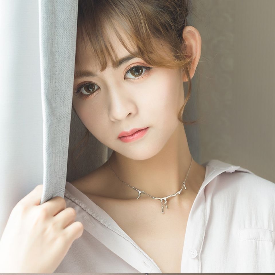 Rain Design Necklace 1 Rain Design Necklace Thaya Original Design Falling Rain Injury S925 Sterling Silver Necklace Simple Choker Necklace Female Jewelry Gift 3 3a86efd6