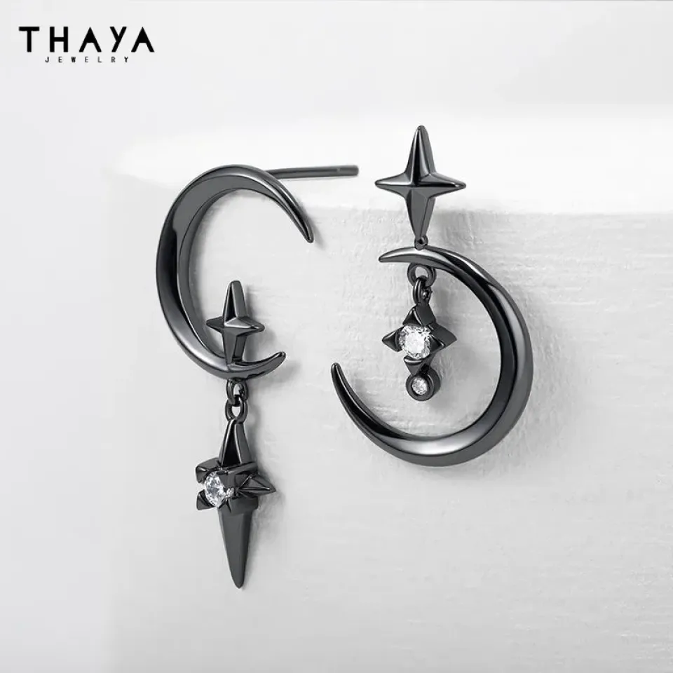 Lunar Eclipse Star & Moon Earrings S6bfe84bfa4fc4a85ae78f066f83b8151e 403cd203