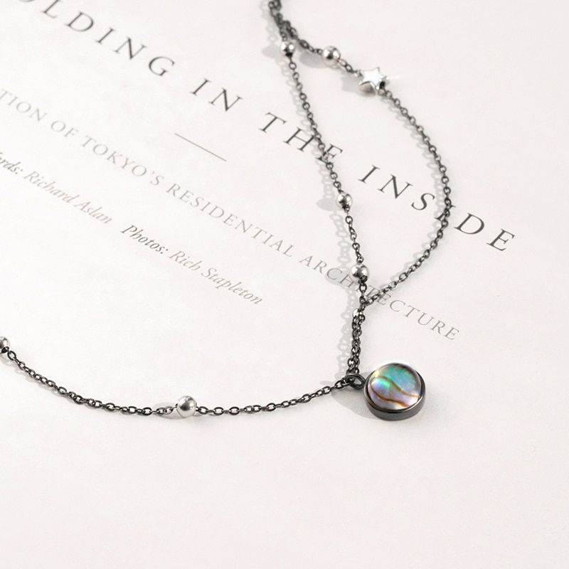 Milky Way Earrings Thaya Star Planet Space Milky Way 100 s925 Silver Pendant Necklace Galaxy Crystal Black Chain for 42ae9990