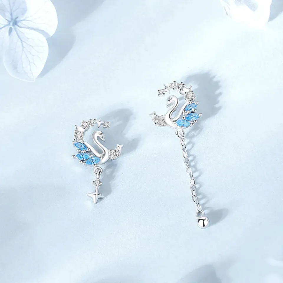 Star River & Swan Earrings Adf645e021bda457899b086a391cd3f18u 43aee742