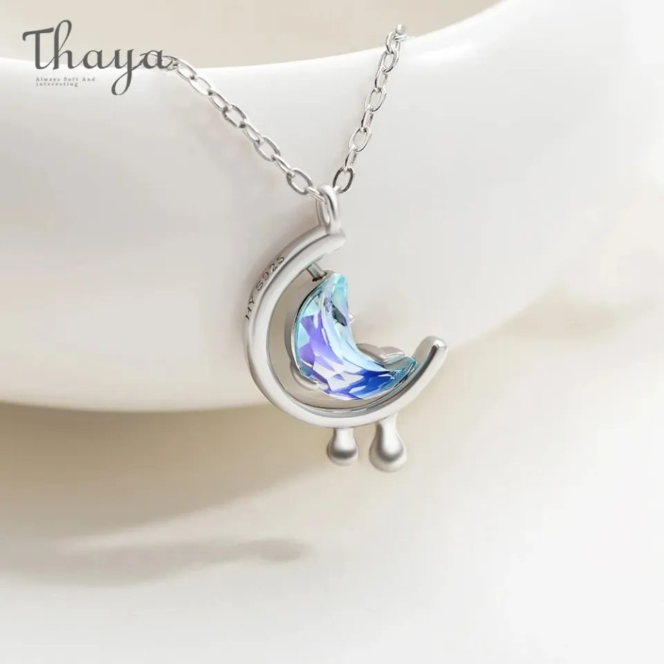 S925 Silver Moon Necklace Se817405ac9c746b39c088fed8770fe0dB 1 466e3d8b
