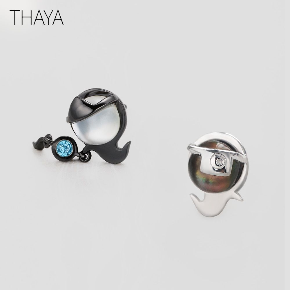 Japanese Ghost White Crystal Gemstone & Opal Studs