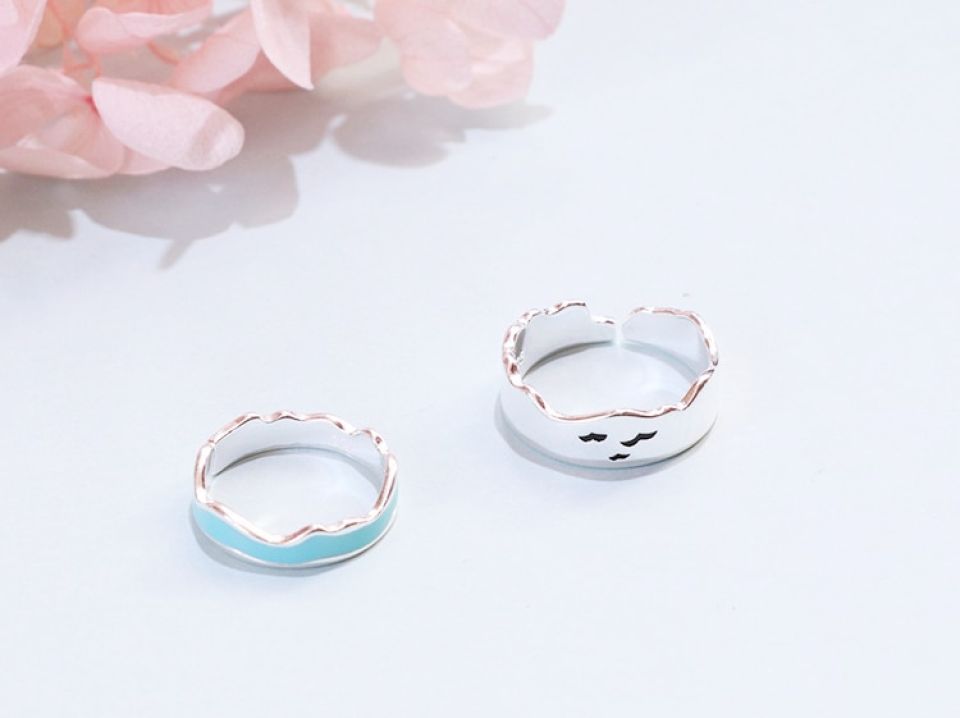 Seagull and Ocean Waves Enamel Couple Ring Set Hbb42aff3906a4f2fb11e8e76202a87b5Y 4b5b7093
