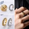 Astronomical Sphere Ball Ring Creative Astronomical Sphere Ball Rings Universe Complex Rotating Clamshell Couple Lover Women Ring Germany Gold Jewelry 2 4c6f66fc