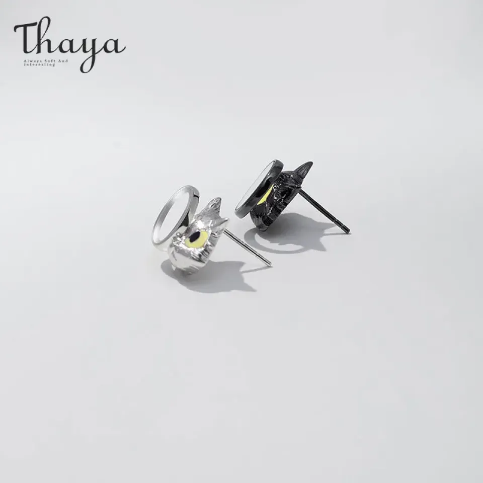 Curious Cat Stud Earrings S72866b615e734e77b0ff6db670de14ddn 4cc70dee