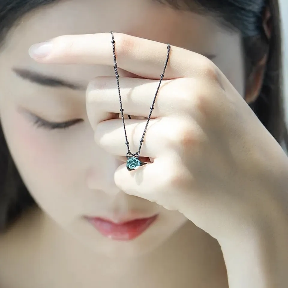 Blue Rose Necklace 4 Blue Rose Necklace Sf0ff04d4546a409998934a46092fbdb5U 4d84a492