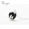 Seeing Stars With You Necklace Thaya Party Blue Gravel Gem Stone Pendant Necklace S925 Sterling Silver Children Childhood Necklace For Women 4 4da13532