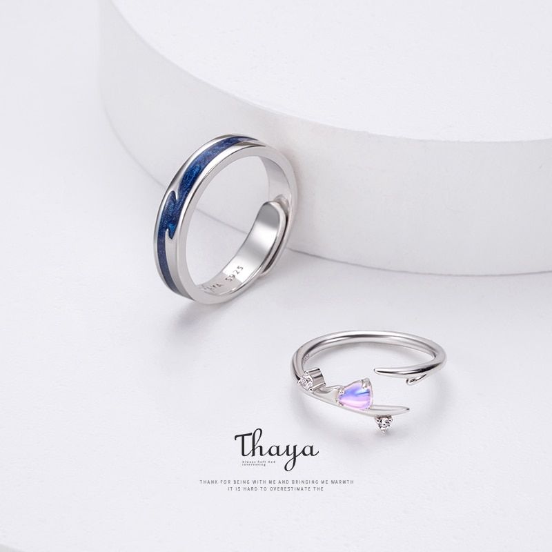 Falling In Love Adjustable Couple Rings