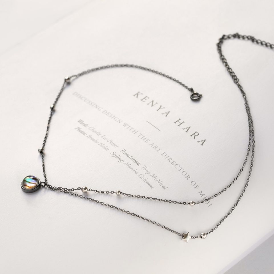 Milky Way Necklace Thaya Star Planet Space Milky Way 100 s925 Silver Pendant Necklace Galaxy Crystal Black Chain for 5 56ee3afa