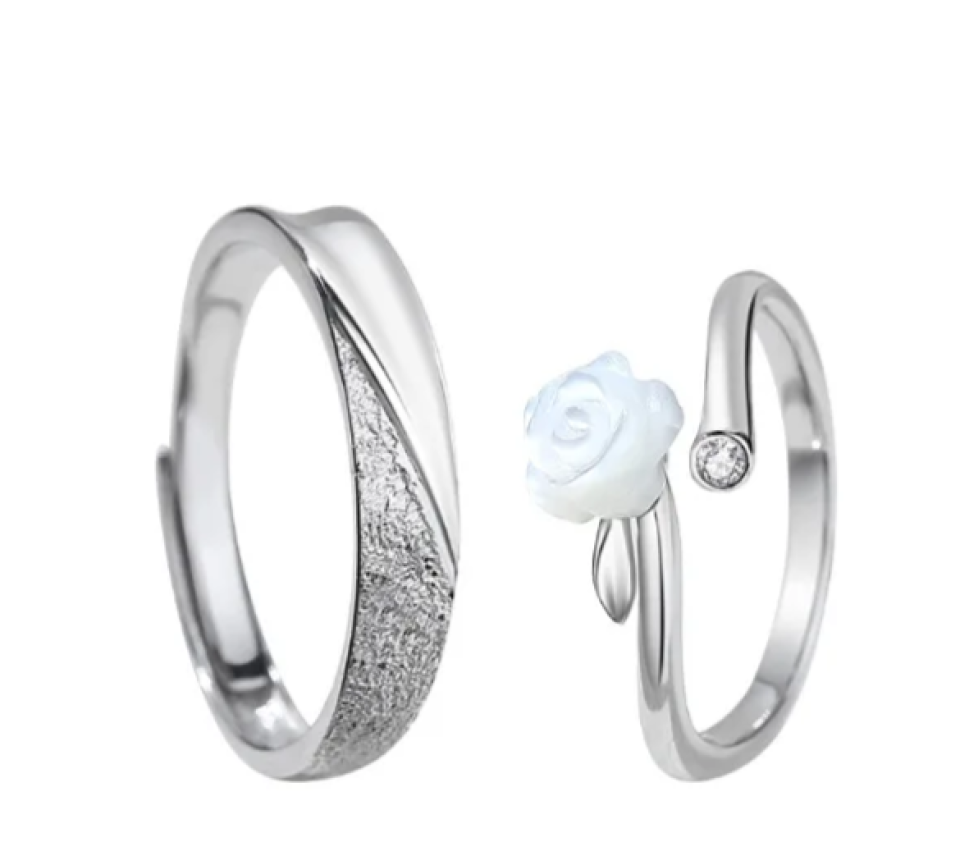 Elegant White Couple Rose Ring 3 Elegant White Couple Rose Ring c9554783 5000 4a62 bf63 dbe40cc65bc8479751 589a8fe2