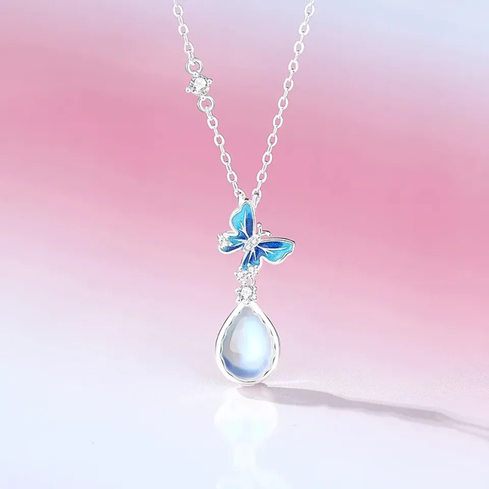Moonlight Water Drop Butterfly Necklace S4e497644bcaf4bee8b3f0fd164ab2dfeH 5c2bc986