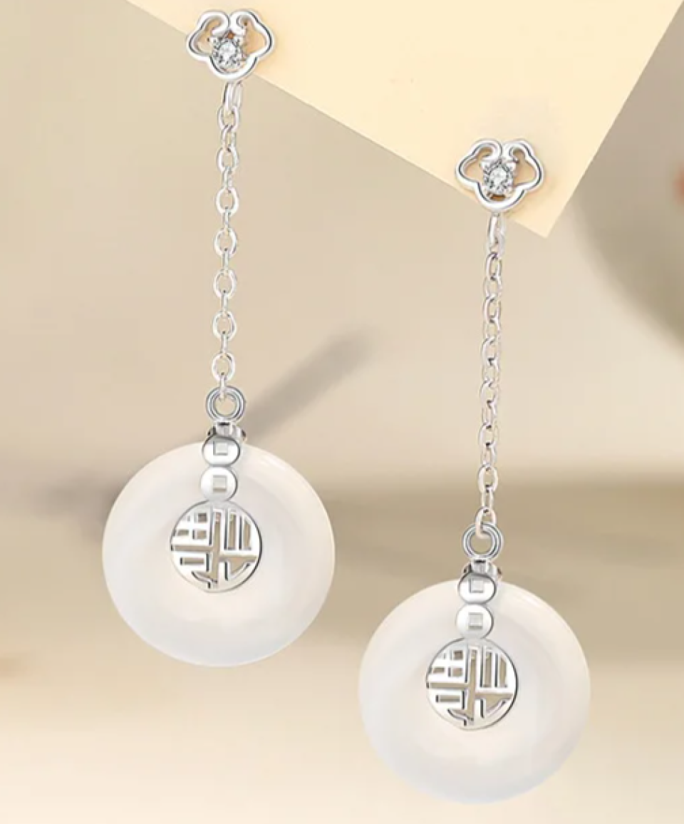 Elegant Chalcedony Silver Earrings 79106af1 8ff1 46fc b35e 3581ffd5e95c737640 60593997