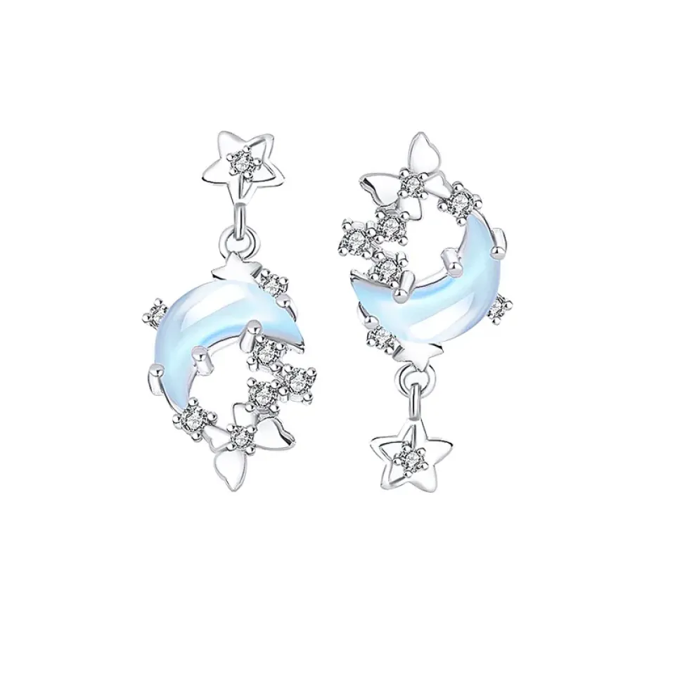 Moon Butterfly Dream Earrings S214ef607479e486d9ebaf044335f85aeY 606640fa