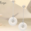 Elegant Chalcedony Silver Earrings f5c24a64 7b93 4839 9ef6 f9b18615f783678204 68a6121a