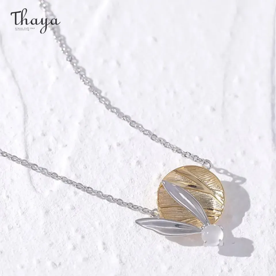 Moon Rabbit Necklace S36a94608e1924ba0bd21983be73b3534Q 69cad40d