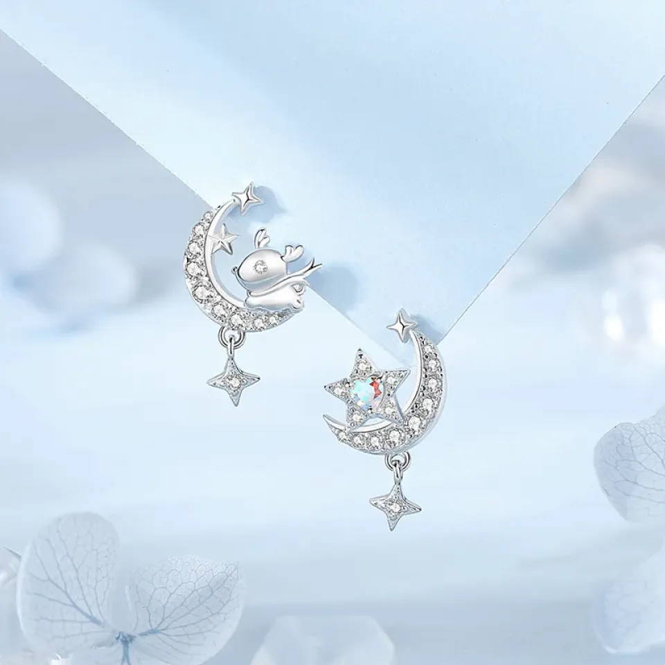 Moon Shadow Chasing Deer Earring S7ee9528ed78a4b09bb2f7f12e5891b35s 6af13930