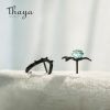 Thorn Rose Earrings 7 Thorn Rose Earrings Thaya s925 Silver Thorn Blue Crystal Rose Design Black Stud Earrings for Women Asymmetry Flower Earring 2 6c813026
