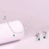 Green Crystal Flower Earrings S7a6105de220b41e0952d145c32fdf7c5d 6dff2d0e