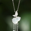 Silver Chalcedony Necklace 2e2927bb 4a2b 4500 bc98 8ac342a38f8f872392 71dd21be