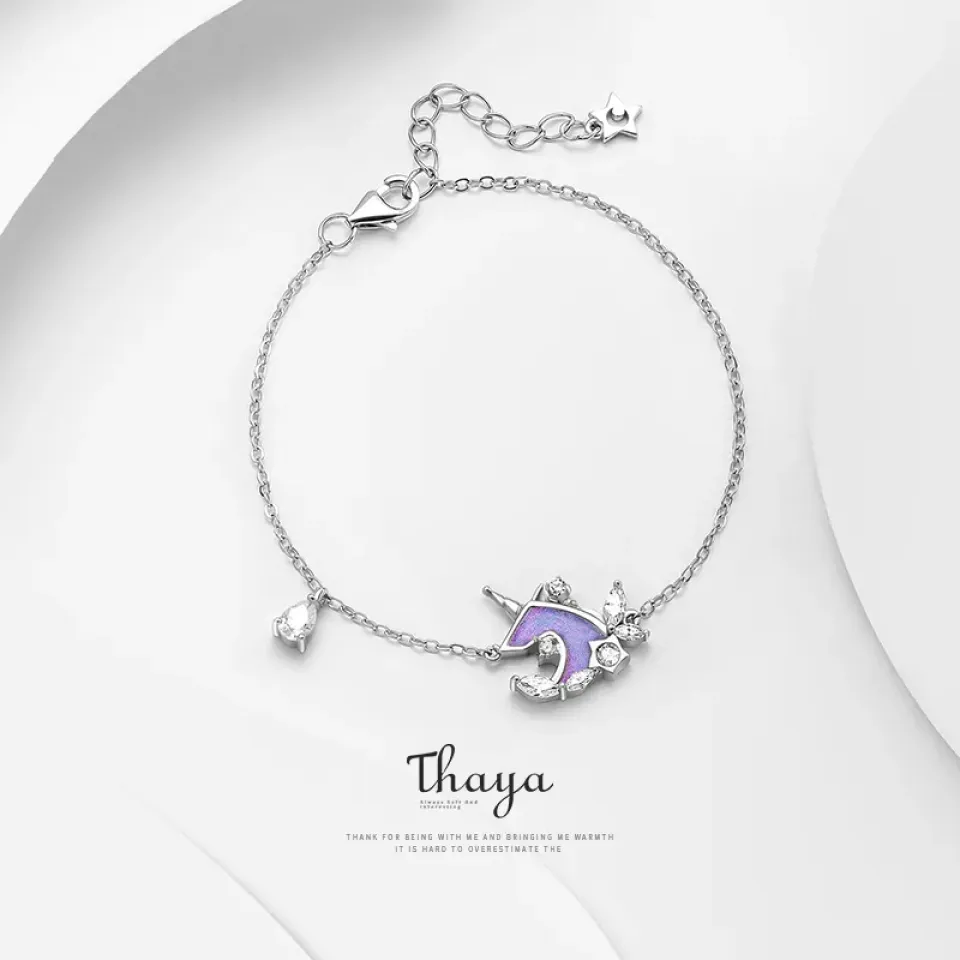 Silver Unicorn Thin Chain Crystal Bracelet H36b2944ee20c4b4b92fa0e02559a7656o 71c53219
