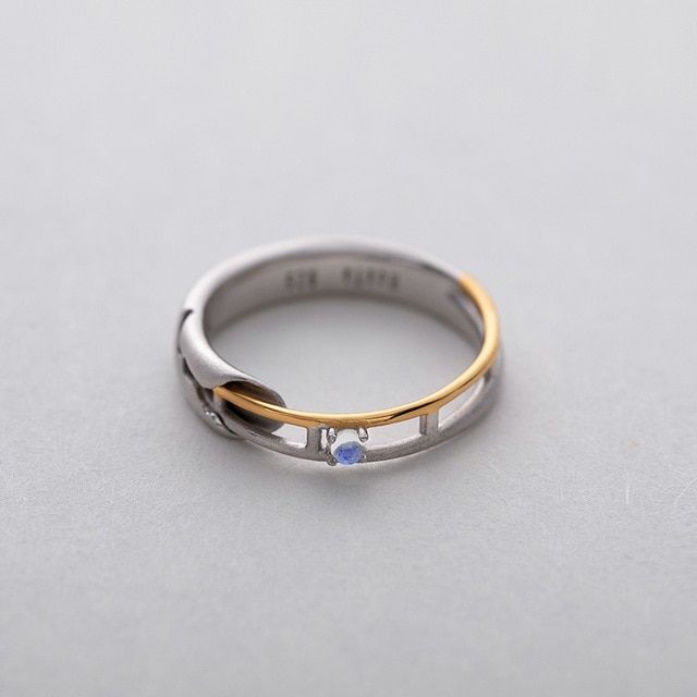 Train Rail Design Lover Rings